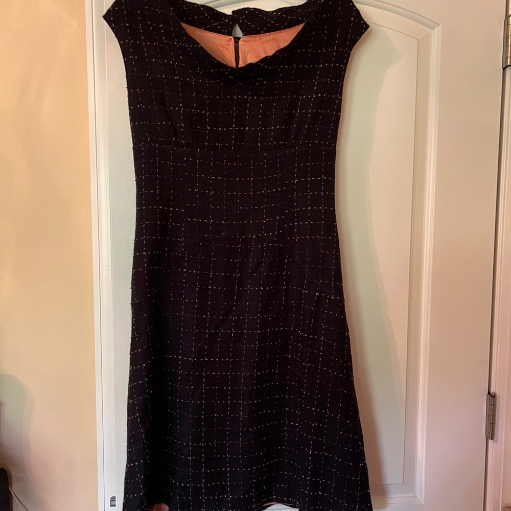 Elegant Black Dress with Subtle Patterns